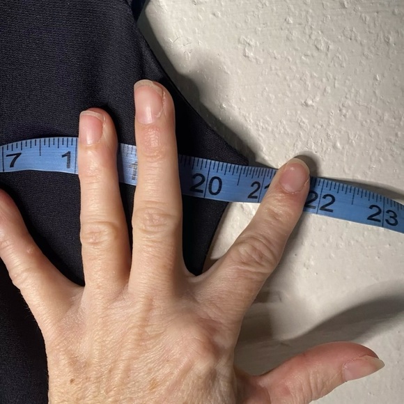 Kate Spade Black Knit Dress Black Knee Length MIDI Sz 10 Fit Flare - Picture 11 of 15